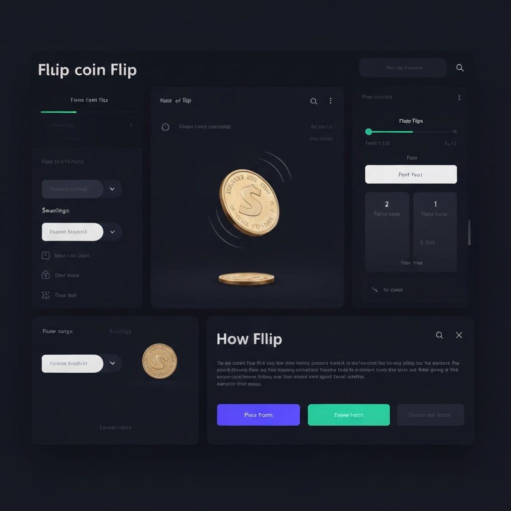 Online coin flip tool features