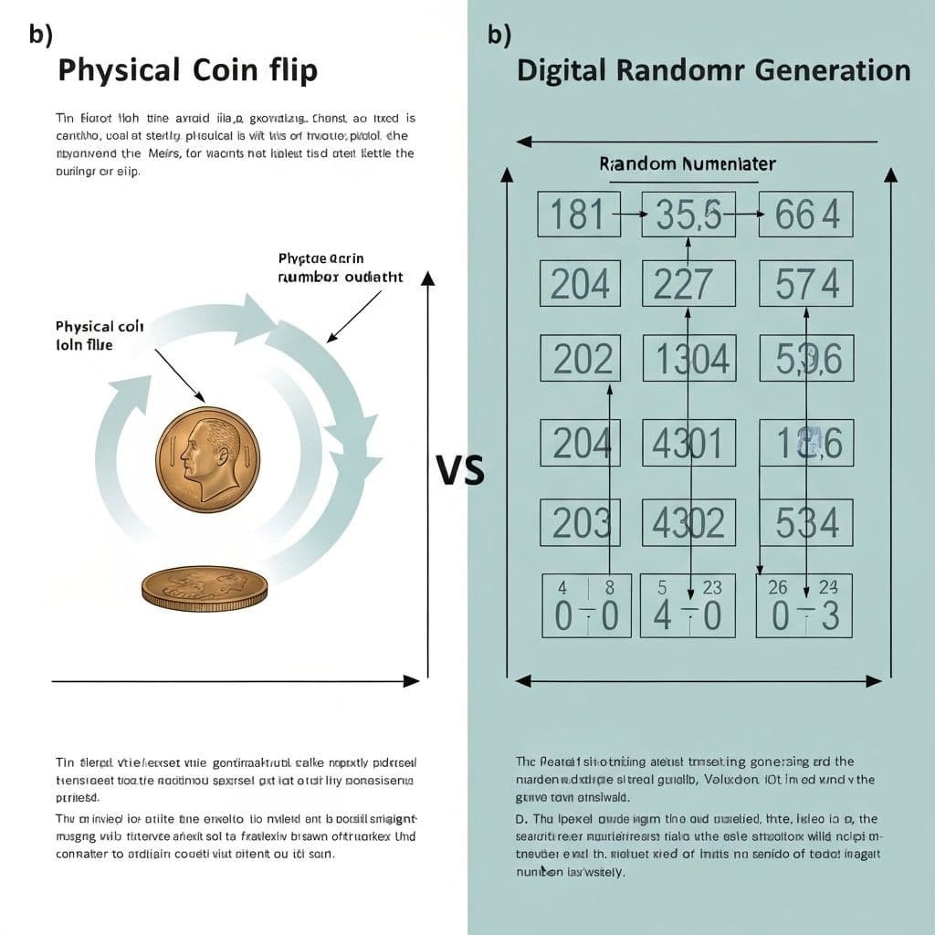 Flip a coin — 1,000 flips experiment chart
